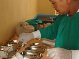 Preparing equipment for eye surgery