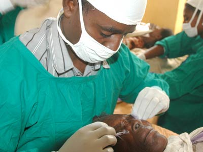Mulugeta Ayalew, getting ready to operate