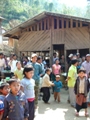 Outside the meeting area at Phou Sai village